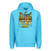 Ocean Blue mommy of the birthday boy Premium Hoodie - MaliasSmallBusiness