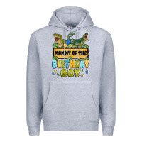 Heather Grey mommy of the birthday boy Premium Hoodie - MaliasSmallBusiness