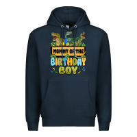 Navy mommy of the birthday boy Premium Hoodie - MaliasSmallBusiness