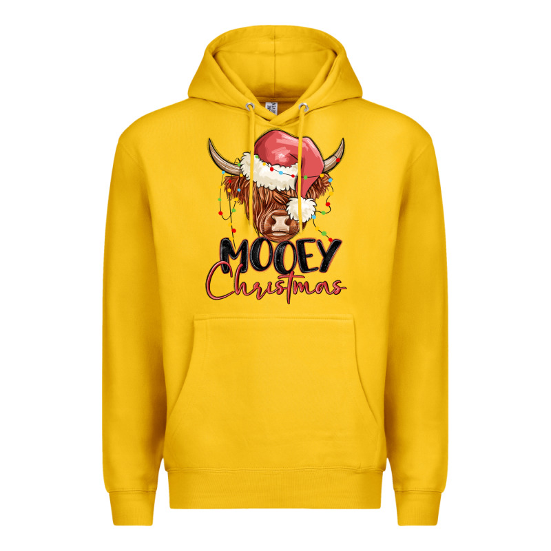 Mooey Christmas Premium Hoodie by MaliasSmallBusiness | Teevron