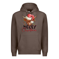 Coffee mooey christmas Premium Hoodie - MaliasSmallBusiness