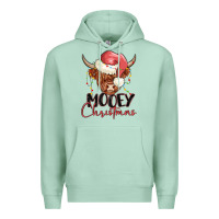 Seafoam mooey christmas Premium Hoodie - MaliasSmallBusiness