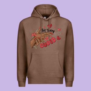 Not Today Cupid Premium Hoodie Designed By Maliassmallbusiness