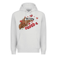 Dove Grey not today cupid Premium Hoodie - MaliasSmallBusiness