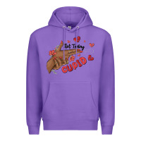 Purple not today cupid Premium Hoodie - MaliasSmallBusiness
