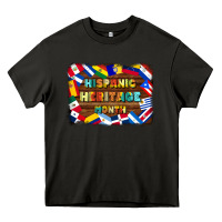 Asphalt hispanic heritage flags Heavy Core Tee - BundleAndBundleShop
