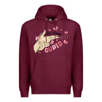 Burgundy not today cupid Premium Hoodie - MaliasSmallBusiness