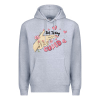 Heather Grey not today cupid Premium Hoodie - MaliasSmallBusiness