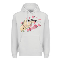 Dove Grey not today cupid Premium Hoodie - MaliasSmallBusiness