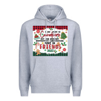 Heather Grey christmas coworkers Premium Hoodie - MaliasSmallBusiness