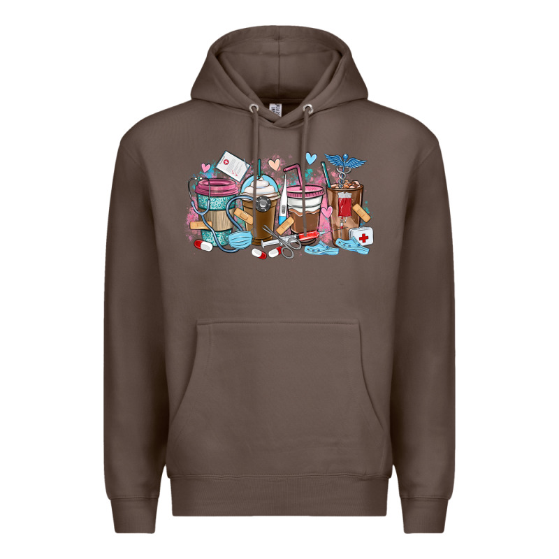 Nurse Elements Coffee Cups Premium Hoodie by MaliasSmallBusiness | Teevron