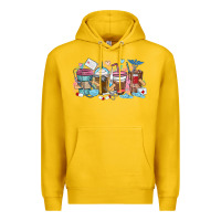 Lemon nurse elements coffee cups Premium Hoodie - MaliasSmallBusiness