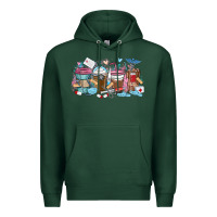 Sports Green nurse elements coffee cups Premium Hoodie - MaliasSmallBusiness