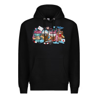 Black nurse elements coffee cups Premium Hoodie - MaliasSmallBusiness