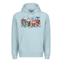 Blue Mist nurse elements coffee cups Premium Hoodie - MaliasSmallBusiness