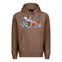 Chestnut nurse elements coffee cups Premium Hoodie - MaliasSmallBusiness