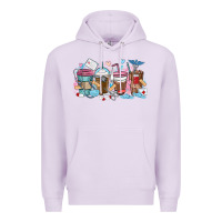 Lilac nurse elements coffee cups Premium Hoodie - MaliasSmallBusiness