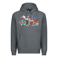 Rock nurse elements coffee cups Premium Hoodie - MaliasSmallBusiness