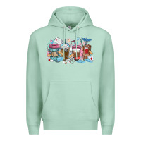 Seafoam nurse elements coffee cups Premium Hoodie - MaliasSmallBusiness