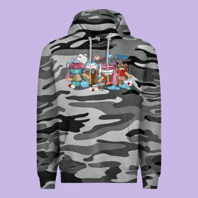 Premium Hoodie nurse elements coffee cups
