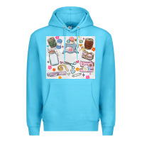 Ocean Blue sewing Premium Hoodie - MaliasSmallBusiness