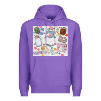 Purple sewing Premium Hoodie - MaliasSmallBusiness