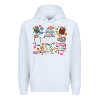 White sewing Premium Hoodie - MaliasSmallBusiness