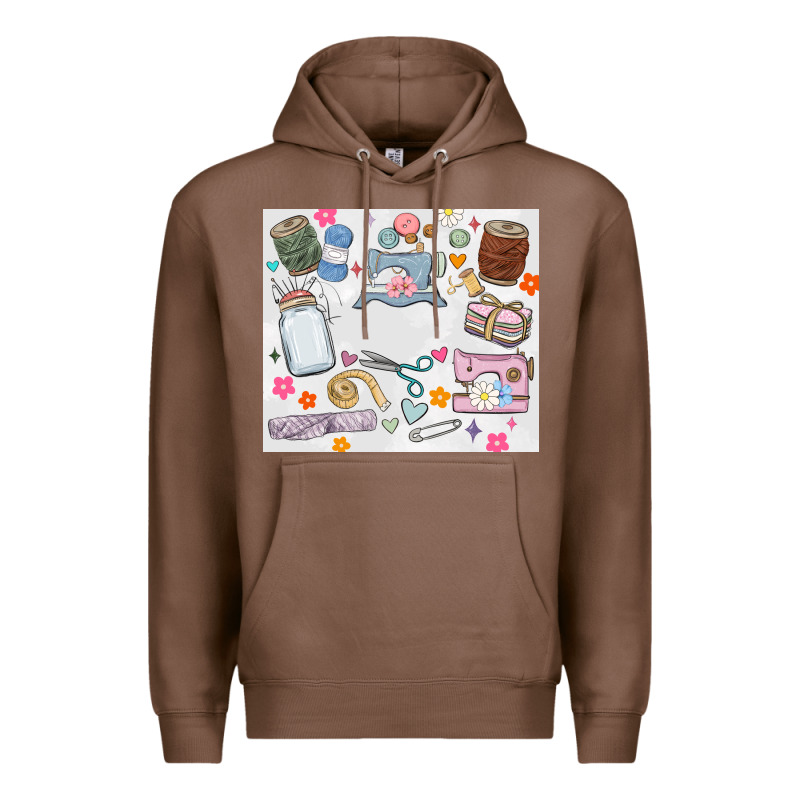 Sewing Premium Hoodie by MaliasSmallBusiness | Teevron