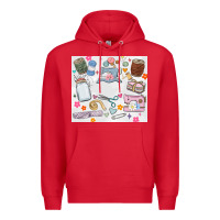 Red sewing Premium Hoodie - MaliasSmallBusiness