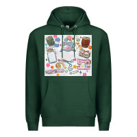 Sports Green sewing Premium Hoodie - MaliasSmallBusiness
