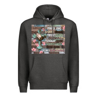 Charcoal Heather pray big worry small trust god Premium Hoodie - MaliasSmallBusiness