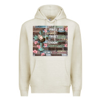 Oatmeal Heather pray big worry small trust god Premium Hoodie - MaliasSmallBusiness