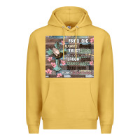 Antique Gold pray big worry small trust god Premium Hoodie - MaliasSmallBusiness