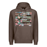 Coffee pray big worry small trust god Premium Hoodie - MaliasSmallBusiness