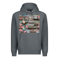 Rock pray big worry small trust god Premium Hoodie - MaliasSmallBusiness