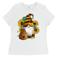 White western bee gnomes beehive honey sunflowers gemstone Ladies Tee - Artiststas