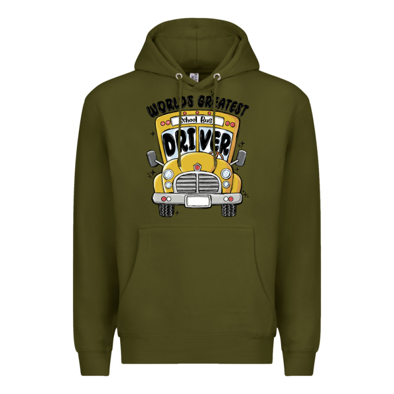 Worlds Greatest School Bus Driver Premium Hoodie by MaliasSmallBusiness | Teevron