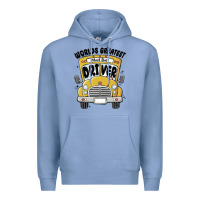 Colony Blue worlds greatest school bus driver Premium Hoodie - MaliasSmallBusiness