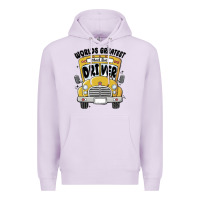 Lilac worlds greatest school bus driver Premium Hoodie - MaliasSmallBusiness