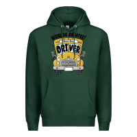 Sports Green worlds greatest school bus driver Premium Hoodie - MaliasSmallBusiness