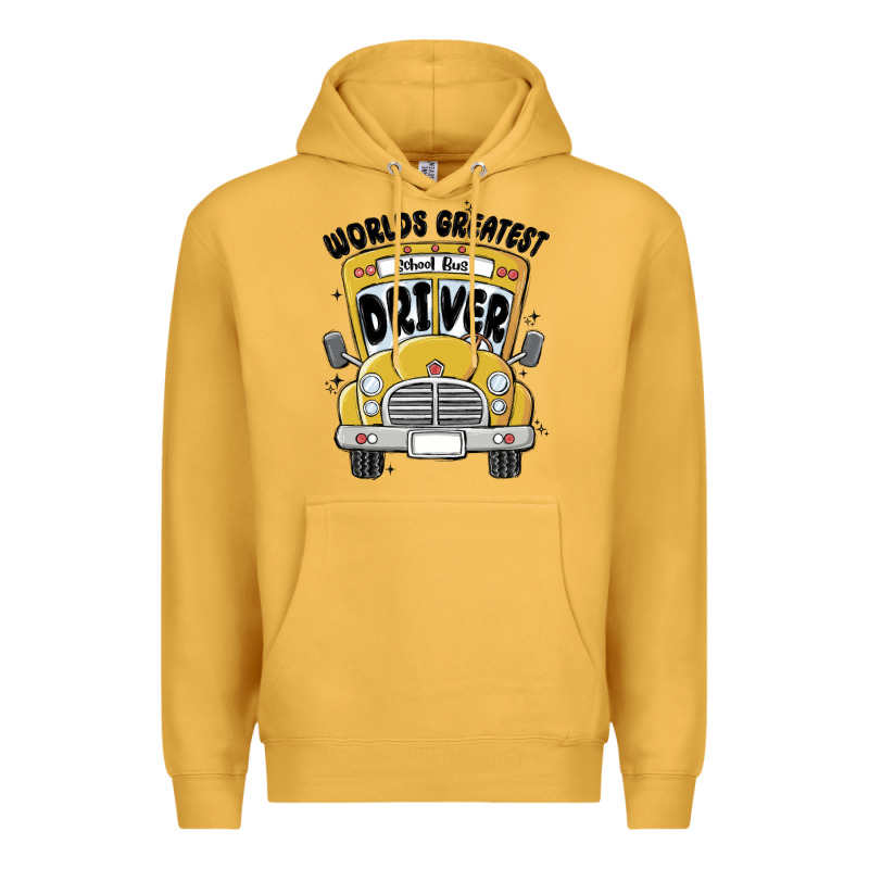 Worlds Greatest School Bus Driver Premium Hoodie by MaliasSmallBusiness | Teevron