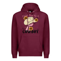 Burgundy cupid find me a cowboy Premium Hoodie - MaliasSmallBusiness