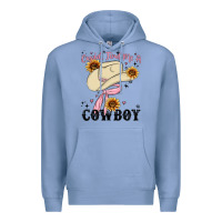 Colony Blue cupid find me a cowboy Premium Hoodie - MaliasSmallBusiness