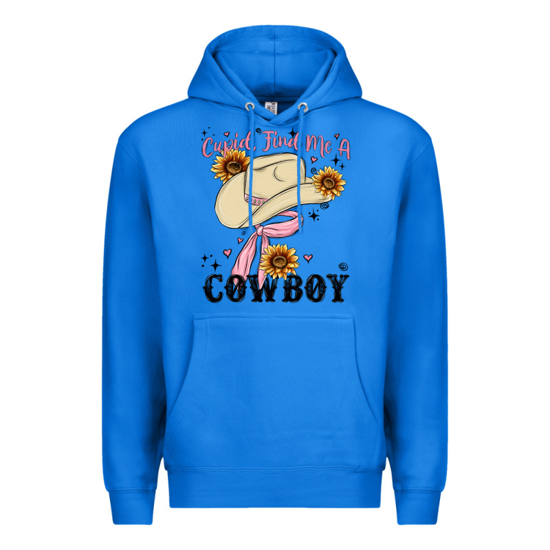 Cupid Find Me A Cowboy Premium Hoodie by MaliasSmallBusiness | Teevron