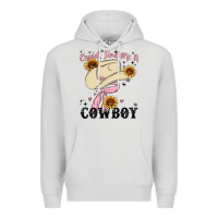 Dove Grey cupid find me a cowboy Premium Hoodie - MaliasSmallBusiness