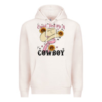 Pale Pink cupid find me a cowboy Premium Hoodie - MaliasSmallBusiness
