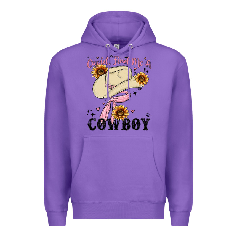 Cupid Find Me A Cowboy Premium Hoodie by MaliasSmallBusiness | Teevron