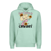 Seafoam cupid find me a cowboy Premium Hoodie - MaliasSmallBusiness