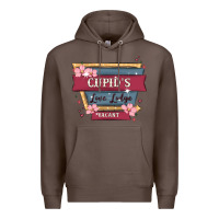 Coffee cupid's love lodge Premium Hoodie - MaliasSmallBusiness