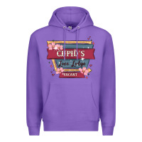 Purple cupid's love lodge Premium Hoodie - MaliasSmallBusiness